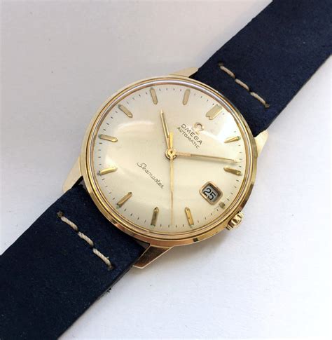 omega watch vintage gold|vintage 18k gold omega watches.